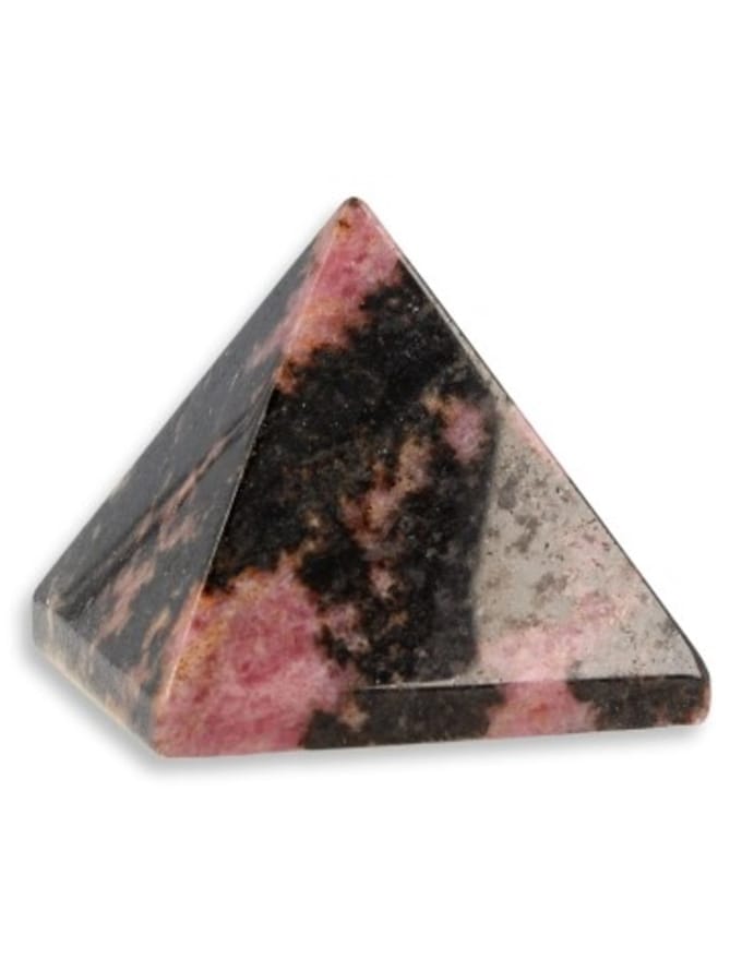 Rhodoniet edelsteen piramide 25 mm