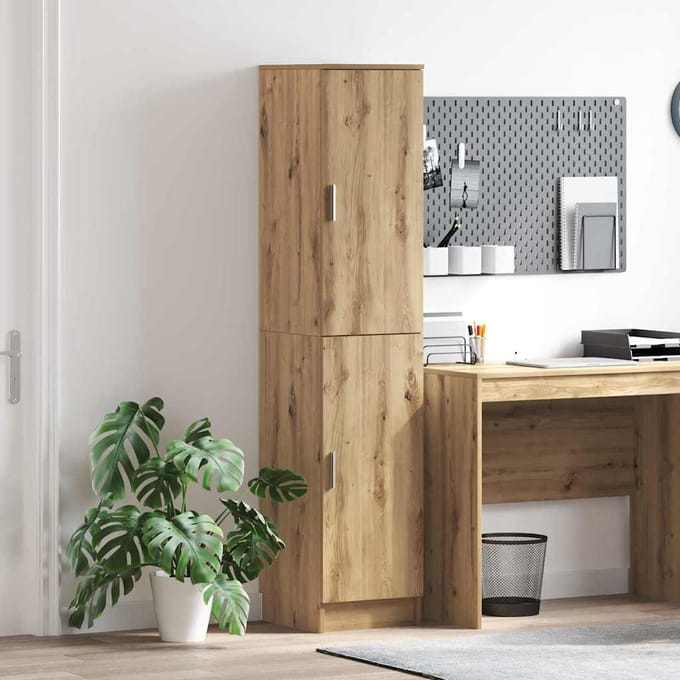 vidaXL - Highboard - Artisan - Eiken - 35 - x - 39 - x - 168 - cm