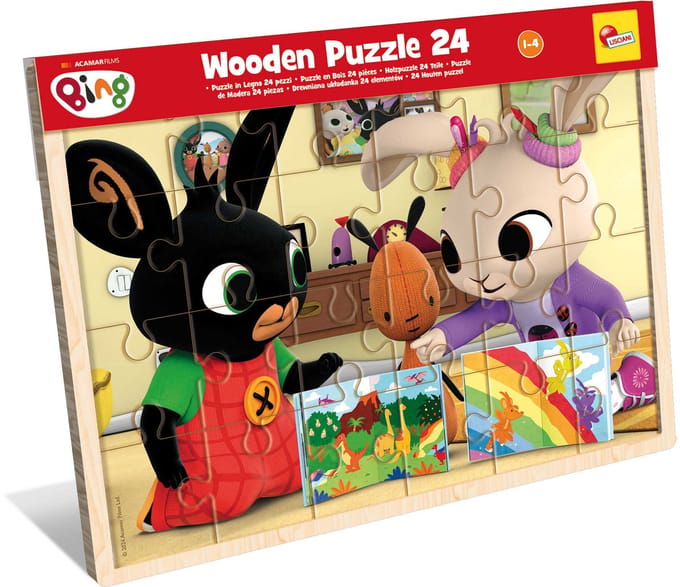 Lisciani - Bing - houten puzzel - 24 stukjes