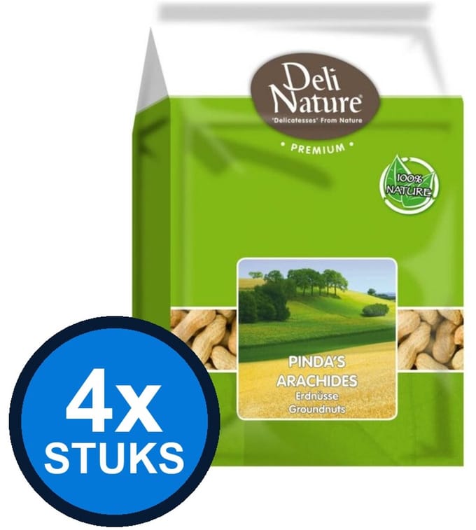 4x Deli Nature - Premium doppinda's 1,6kg - Vogelvoer - 1.6 kg