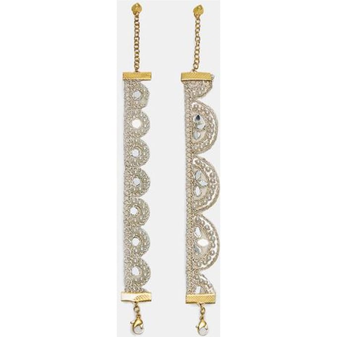 Stradivarius Set van 2 armbanden met spiegeltjes  Goud OS