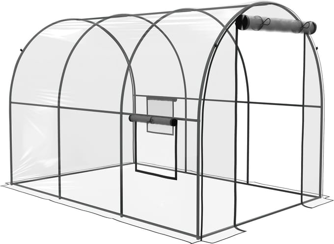 Outsunny-Tunnelkas-300x200x200cm-Polyethyleen-Transparant