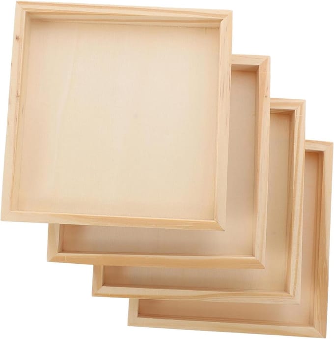 Puzzel Organizer - Sorterende Bakken - Bouwblokken Sorteren - Gladde Bakken - 4 Stuks - Beige