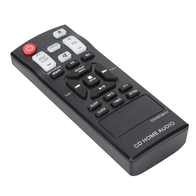 Télécommande Portable Résistante à l'Usure Télécommande de Remplacement pour Système Audio Domestique CD LG black