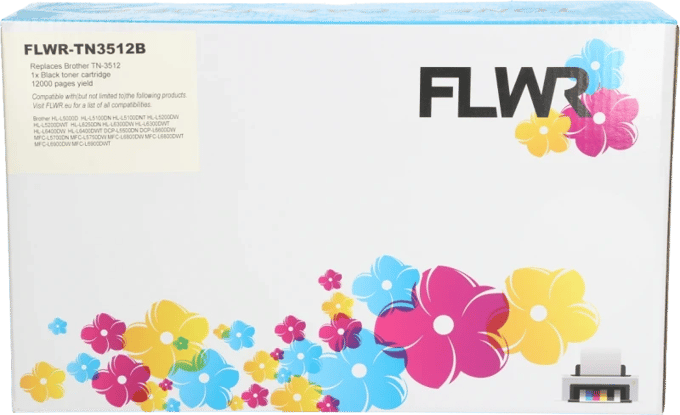 FLWR - Toner / TN-3512 / Zwart - Geschikt voor Brother