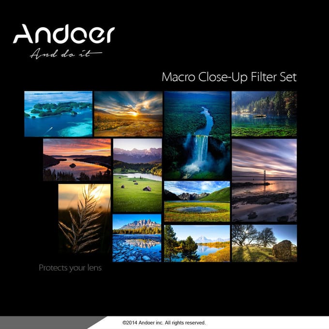 55mm Macro Close-Up Filter met Etui voor Nikon Canon Tamron Sigma 55 mm black