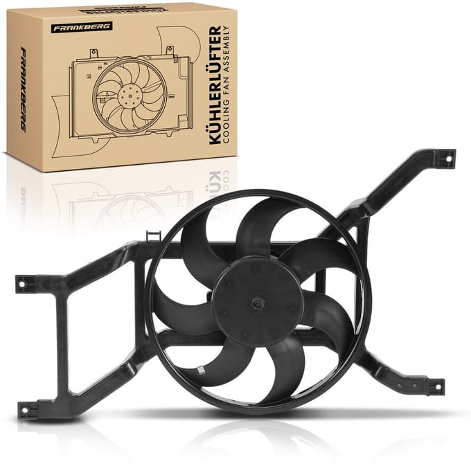 Frankberg 1x Motorradiator enkele ventilator