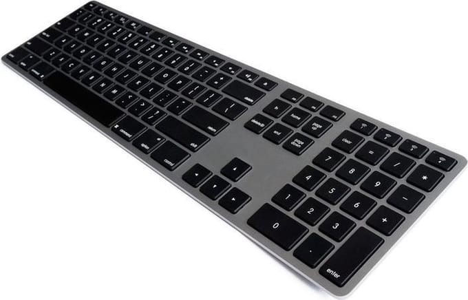 Matias Draadloos Aluminium Toetsenbord voor Mac (Spacegrijs)