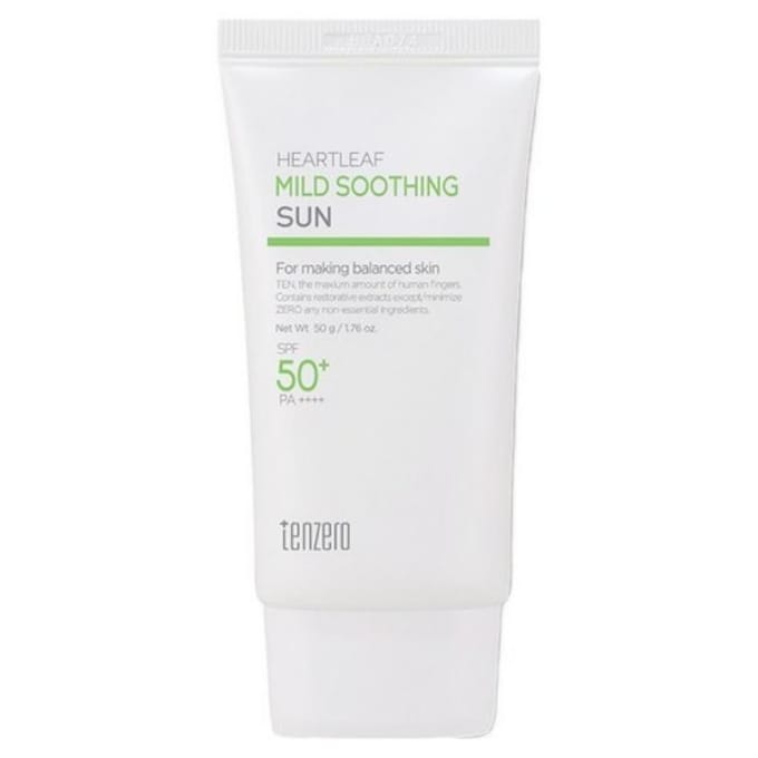 TENZERO vissige gras mild kalmerende zon SPF50+ PA++++ 50ml 50ml white