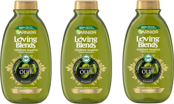 Garnier Loving Blends Mytische Olijf Shampoo - 900 ml - 3x 300 ml