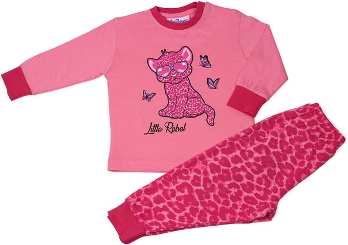 Fun2Wear - Pyjama Little Rebel - Roze - Maat 74 - Meisjes