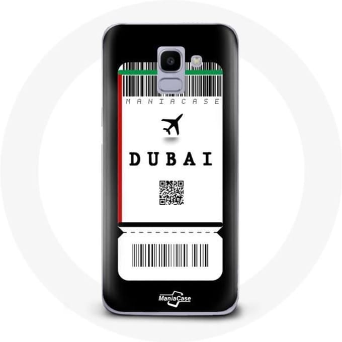 Coque pour Samsung Galaxy A8 2018 Billet d'avion Dubai