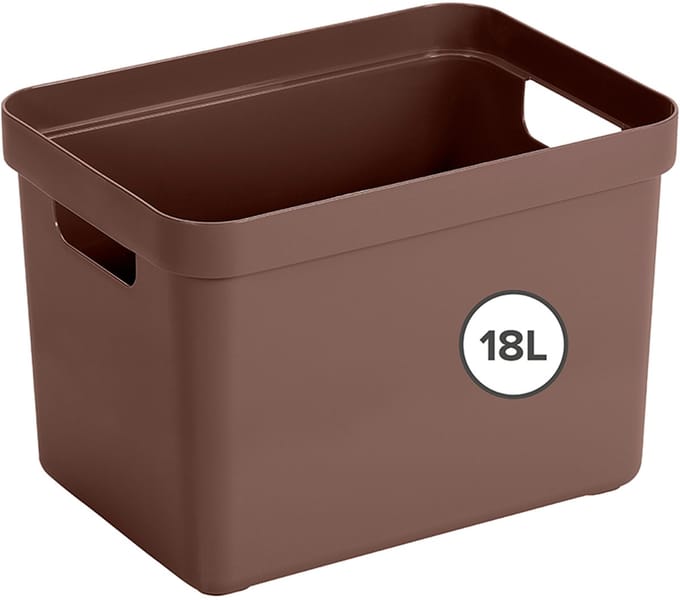 Sunware - Sigma home opbergbox 18L bruin