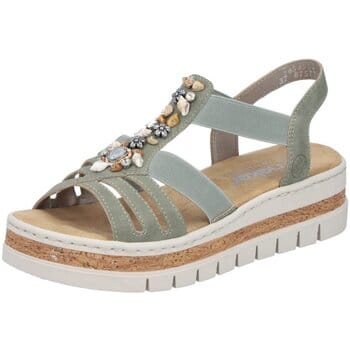 Rieker Sandalen F-Leest groen Synthetisch - Maat 36