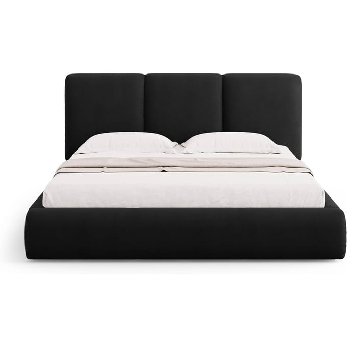 Bedframe Nicolas chenille met opbergruimte en hoofdbord 200 x 200 cm | Cosmopolitan Design