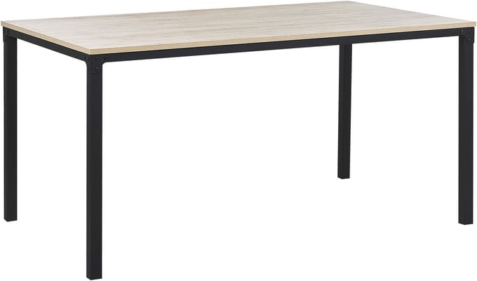 HOCKLEY - Eettafel - Lichte houtkleur - 90 x 150 cm - Vezelplaat
