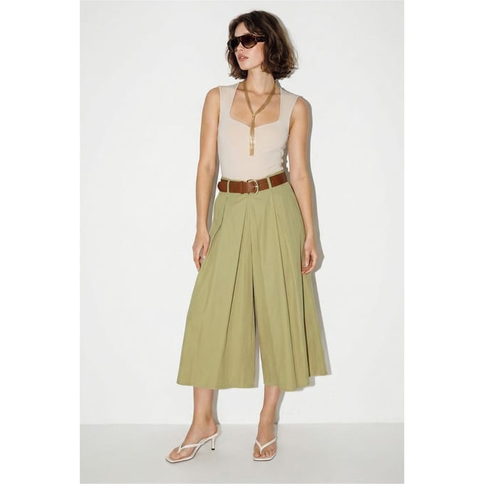 Hoogwaterwijdte Plissé Culottes