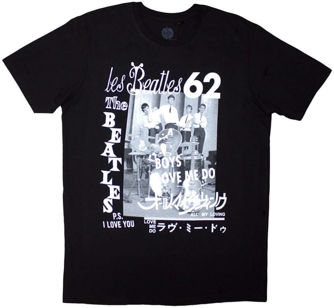 The Beatles - 1962 Heren T-shirt - M - Zwart
