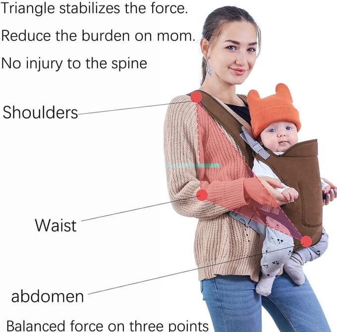 Verstelbare 4-in-1 Elastische Babydrager met Meerdere Draagposities