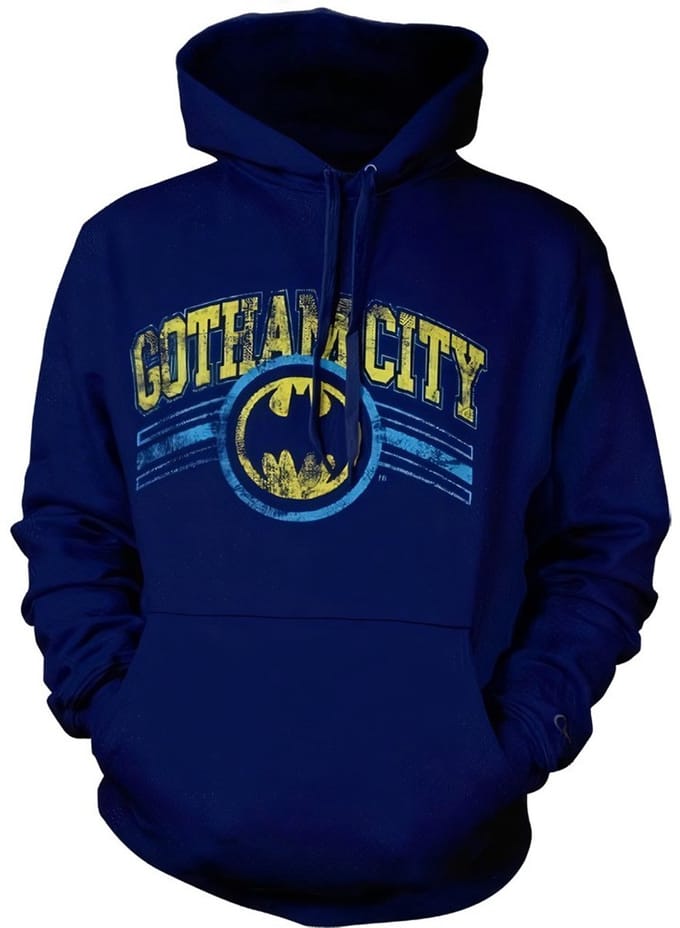 Batman Gotham C -shirt en hoodie in marineblauwit