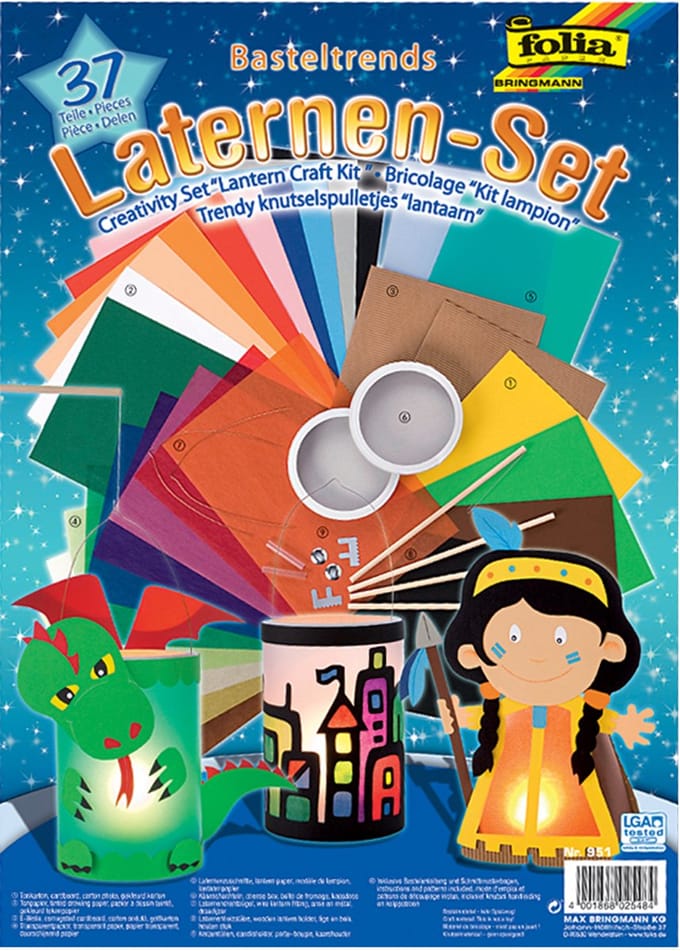 Papier set voor het maken van lampionnen, 37-delig