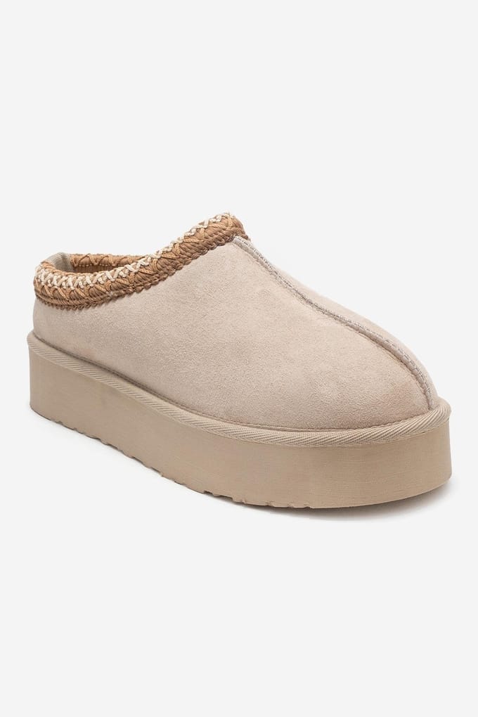 Avelia leren winterpantoffels
