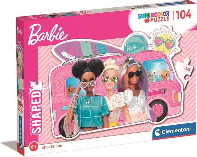 Clementoni Jigsaw Puzzle Super Color - Barbie Surf Bus 104 pcs. 2D Puzzels