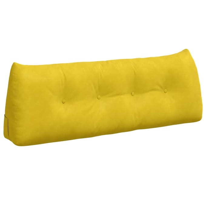 vidaXL - Rugkussen - Geel - 140 - x - 24 - x - 50 - cm - Fluweel