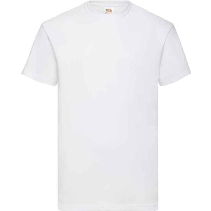 Fruit of the Loom Heren Valueweight T-Shirt (Wit)