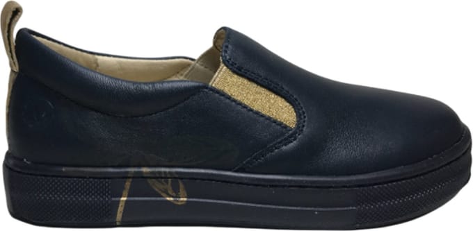 Naturino Mt 35 gouden libelle lederen instapper Carpi navy