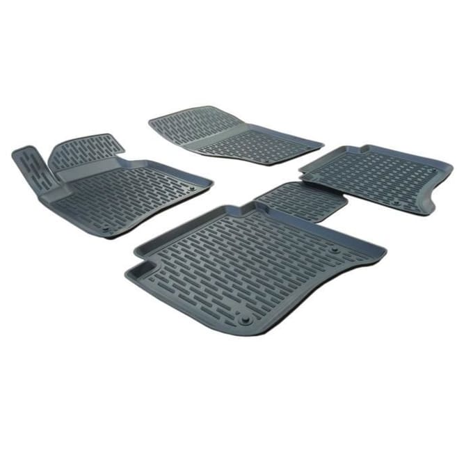 SCOUTT Tapis de sol en caoutchouc Porsche CAYENNE - 3D - Sur mesure - Noir noir