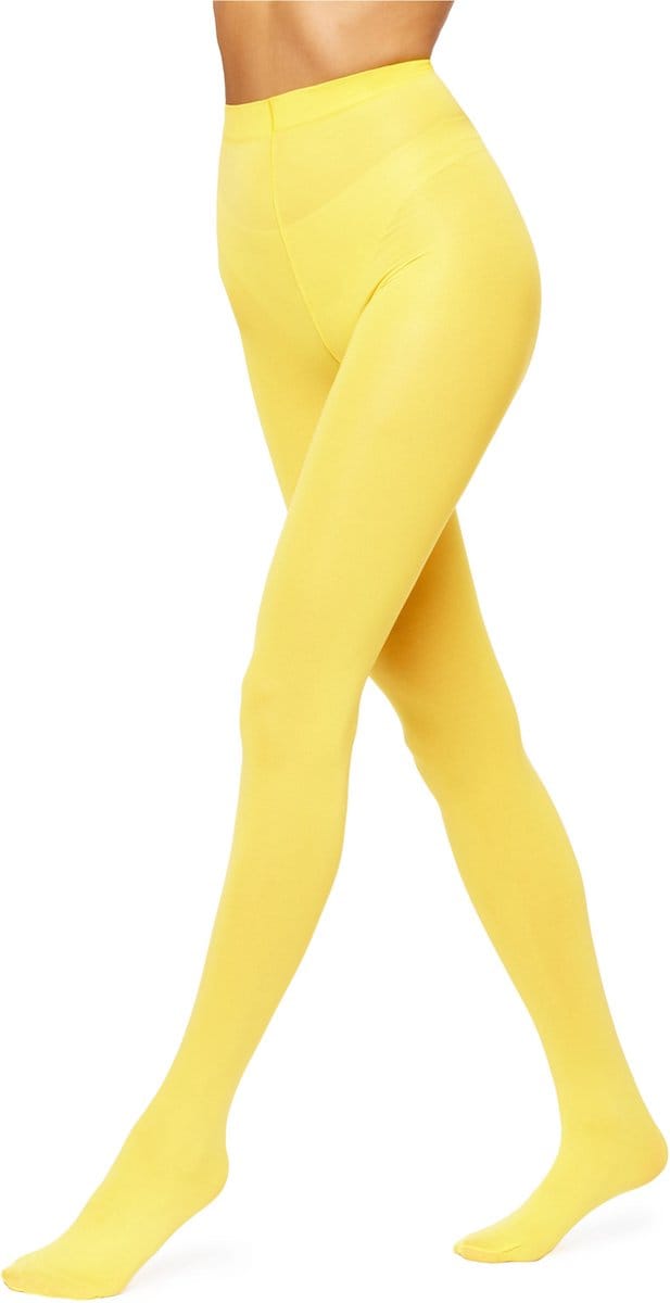 Antie AN-124 Dames Panty - 100 DEN - Polyamide - Microvezel - Canariegoud - L