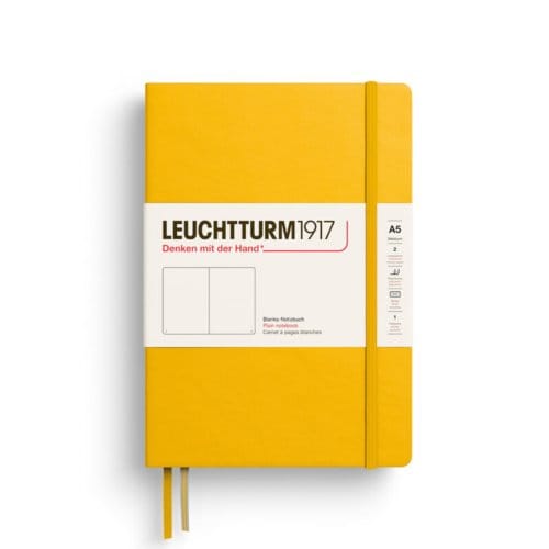 Leuchtturm notitieboek sunflower blanco medium hardcover a5 145x210mm