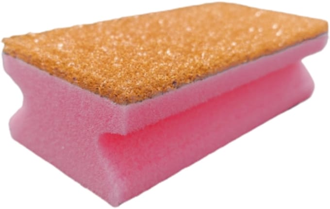 Grip Cleaning Sponge Longlife – Roze/Oranje (set van 10 stuks)