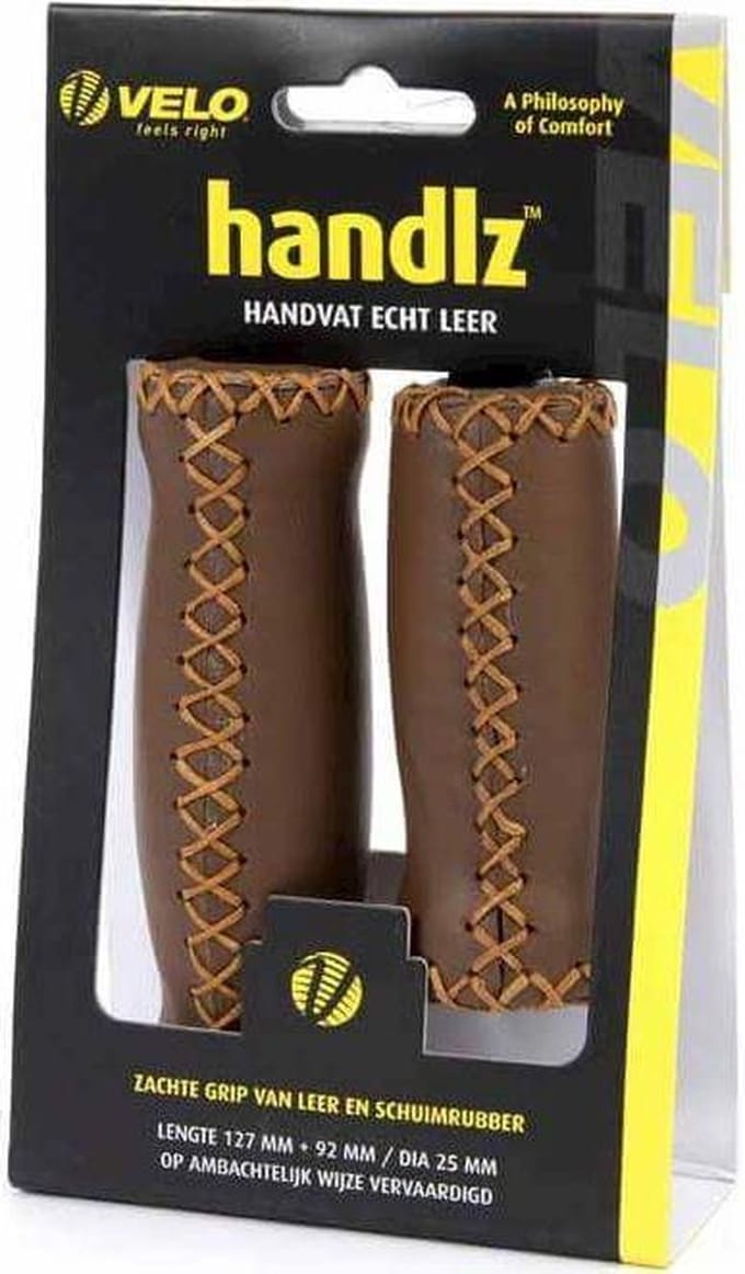 Handvatten Velo Leer Rond Lang/Kort Donkerbruin