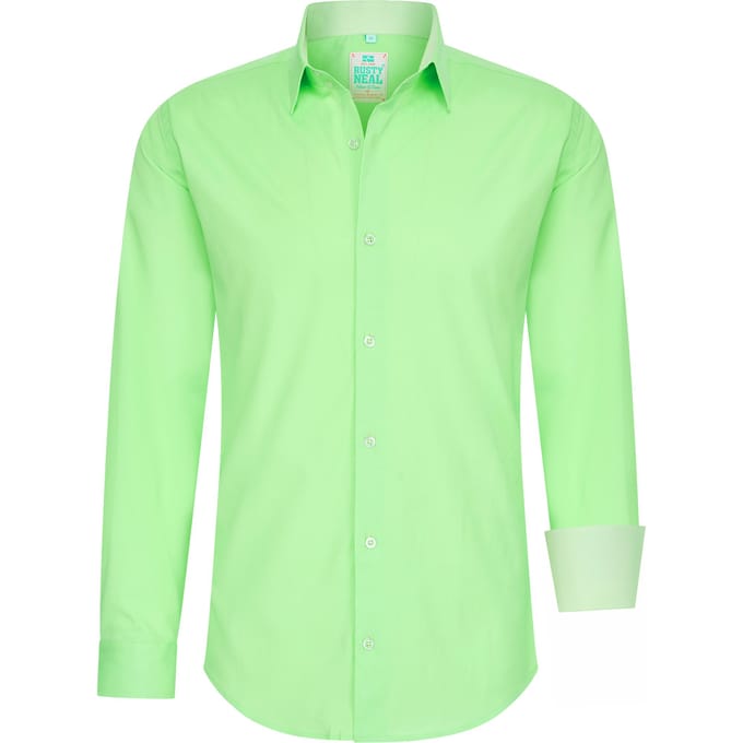 Pastelkleurig overhemd S - 6XL Slim Fit Katoenen stretch