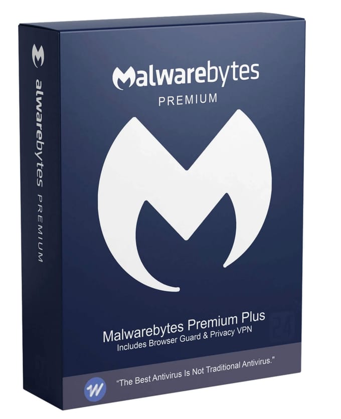 Malwarebytes Premium Plus Includes Browser Guard & Privacy VPN 2 Apparaten