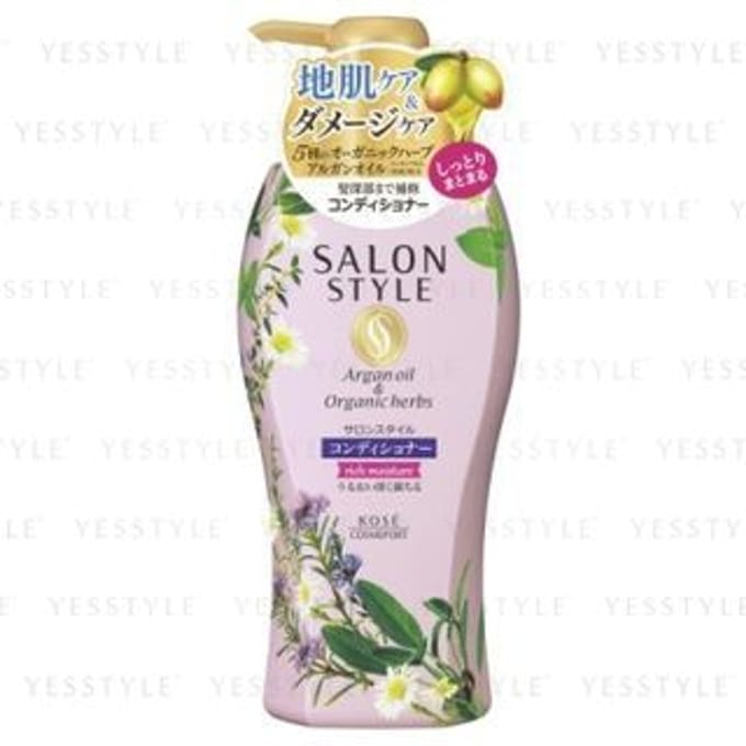 Kose - Salon Style Argan Oil & Organic Herbs Conditioner Rich Moisture 500ml