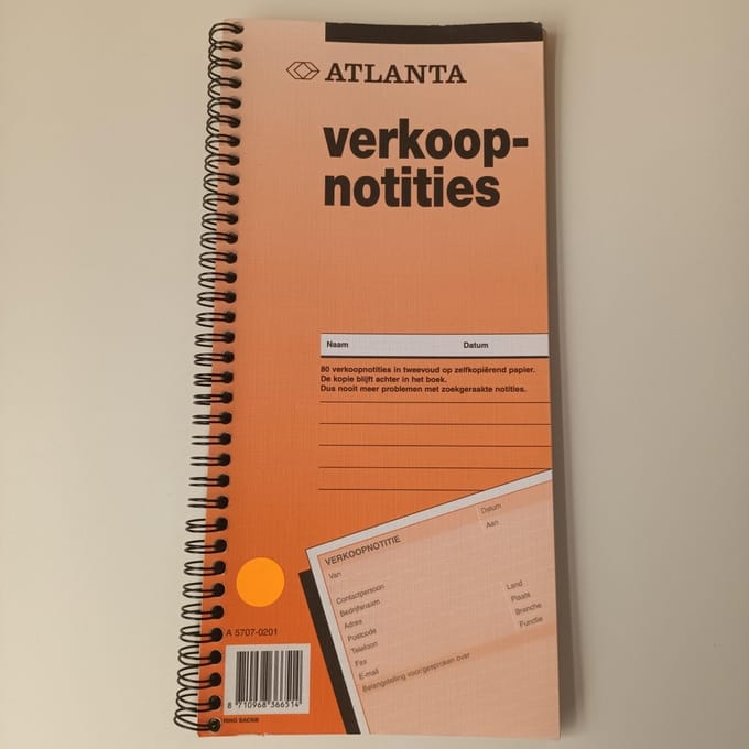 ATLANTA VERKOOP NOTITIES 80 NOTITIES TWEEVOUD A5707-0201