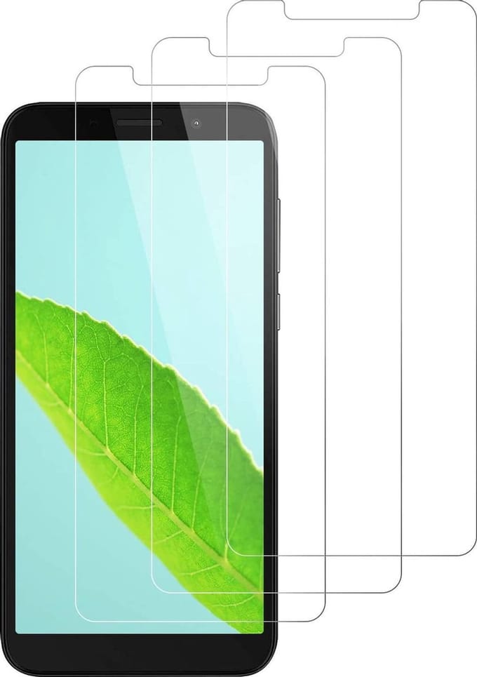 Screenprotector Glas - Tempered Glass Screen Protector Geschikt voor: Motorola Moto  E6 Plus  - 3x