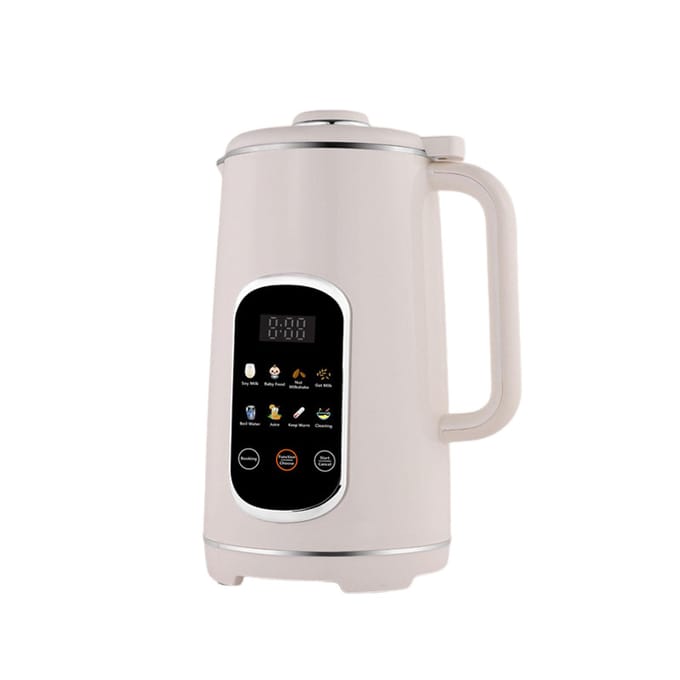 Notenmelk Maker Blender 8 in 1 Programmeerbare Sojamelk Machine Digitale Display Roestvrijstalen Messen 12L Capaciteit Zelf L wit