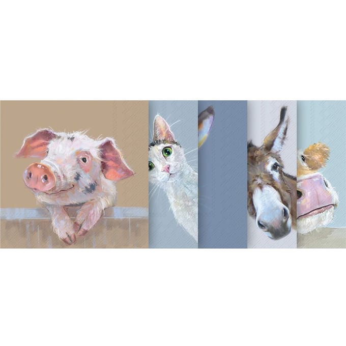 VBS Servetten-Set "Grappige dierenbende"