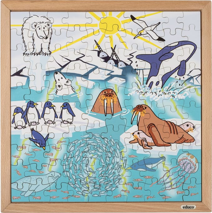 Natuur en klimaatpuzzel - Opwarming van de aarde - Educo - Educatief speelgoed