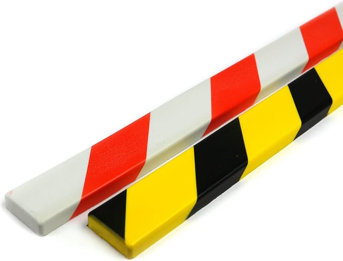 PU Stootrand Vlakprofiel Model 14 – Wit & Rood