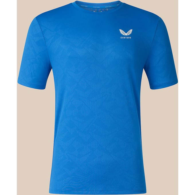 Heren Adapt T-shirt Met Print - Blauw