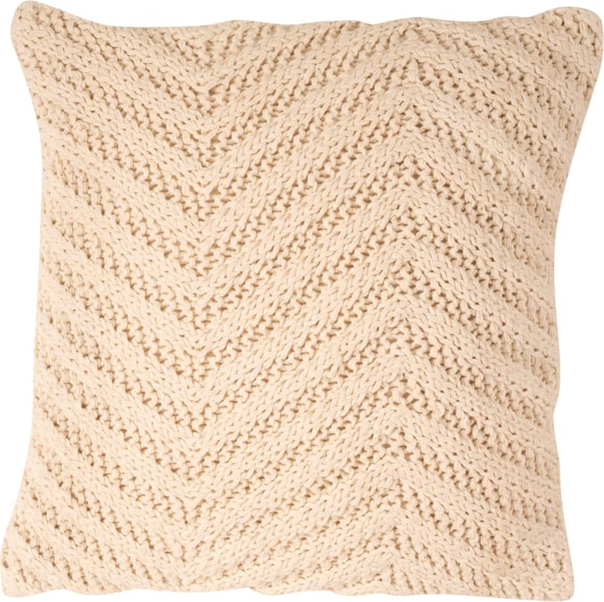 Eliv Knitted kussen wit 45x45cm