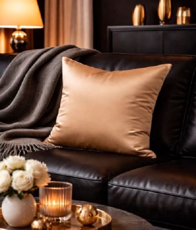 Soft Glow Collection Kussenhoes – Champagne – 45x45 cm