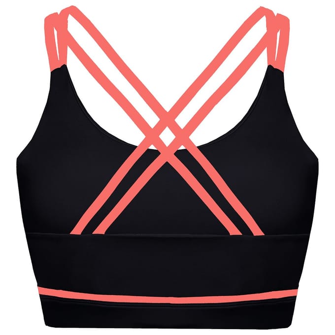 BoxRaw Valerie Vrouwen Zwarte Sportbeha