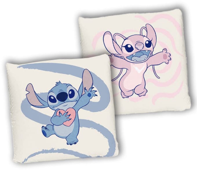 Lilo en Stitch sierkussen Lovers 40 x 40 cm