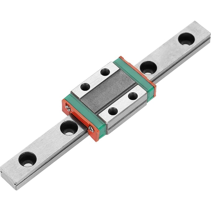1 rail de guidage linéaire miniature LML9B, bloc coulissant de 9 mm de largeur (150mm)